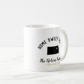 Kansas Zuhause Sweet Zuhause Family Monogram Tasse (VorderseiteRechts)