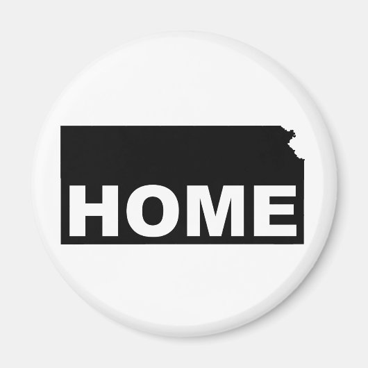 Kansas Zuhause weg vom Staat Kühlschrankmagnet (Vorne)
