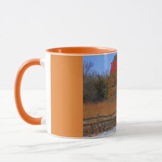 Kansasfall-/-winter-Landschaftskaffee TASSE (Links)