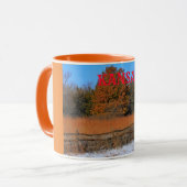 Kansasfall-/-winter-Landschaftskaffee TASSE (Vorderseite Links)