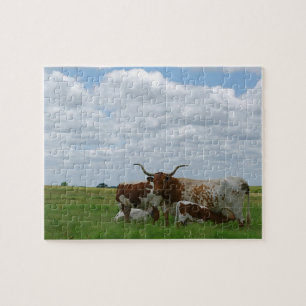 Kansaslonghorns-Puzzlespiel Puzzle