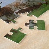 Kansaslonghorns-Puzzlespiel Puzzle (Seite)