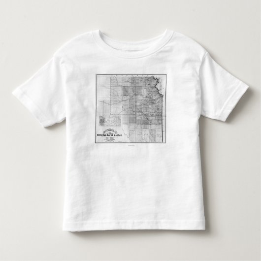 KansasPanoramic MapKansas Kleinkind T-shirt (Vorderseite)