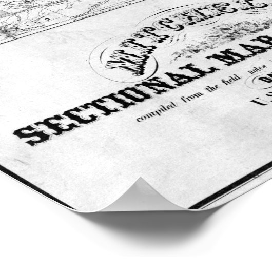 KansasPanoramic MapKansas Poster (Ecke)