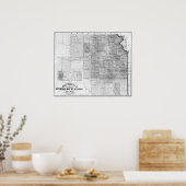 KansasPanoramic MapKansas Poster (Küche)