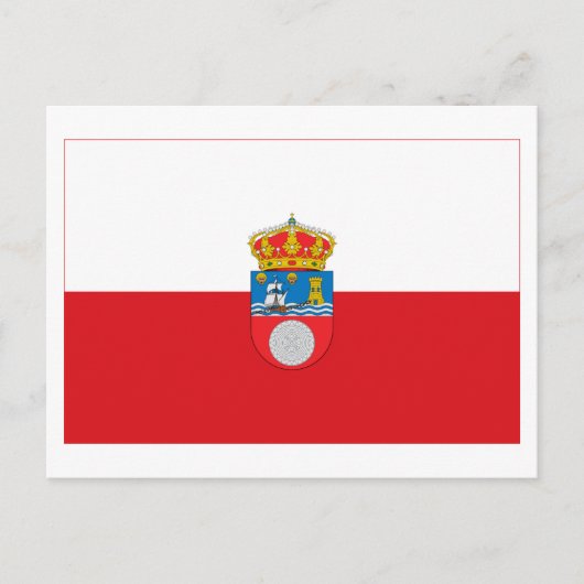 Kantabrien-Flagge Postkarte (Vorderseite)