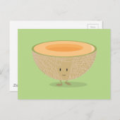 Kantaloupe lächeln postkarte (Vorne/Hinten)