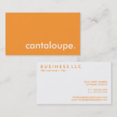 Kantaloupe. Visitenkarte (Vorne/Hinten)