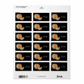 Kantalupe Melon Adressaufkleber (Vorne)