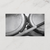 Kante-Ansatz-Nuss-Trommelstock-Tom picutre Visitenkarte (Rückseite)