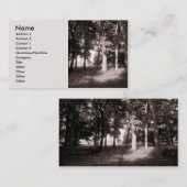 Kante des Waldes - individuell angepasst Visitenkarte (Vorne/Hinten)