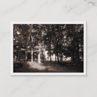 Kante des Waldes, Mini-Fotokarte (geradeaus) Visitenkarte