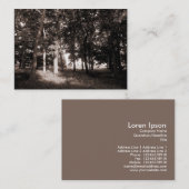 Kante des Waldes Visitenkarte (Vorne/Hinten)