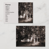 Kante des Waldes Visitenkarte (Vorne/Hinten)