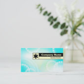Kante markiert - Abstrakt 02 Visitenkarte (Stehend Vorderseite)