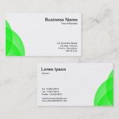 Kanten - grüne Kreise Visitenkarte (Vorne/Hinten)