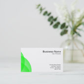 Kanten - grüne Kreise Visitenkarte (Stehend Vorderseite)