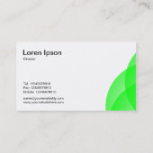 Kanten - grüne Kreise Visitenkarte (Rückseite)