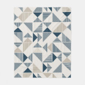 Kanten und Dreiecke Fleecedecke (Vorderseite)