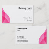 Kantenkreise (Hot Pink) Visitenkarte (Vorne/Hinten)