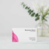 Kantenkreise (Hot Pink) Visitenkarte (Stehend Vorderseite)