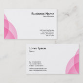 Kantenkreise - rosa visitenkarte (Vorne/Hinten)