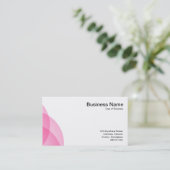 Kantenkreise - rosa visitenkarte (Stehend Vorderseite)