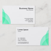 Kantenkreise - Türkis Visitenkarte (Vorne/Hinten)