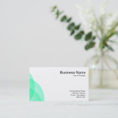 Kantenkreise - Türkis Visitenkarte (Stehend Vorderseite)
