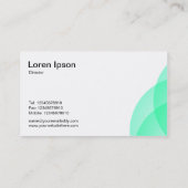 Kantenkreise - Türkis Visitenkarte (Rückseite)