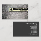 Kantenmarkierung - Wassertropfen auf Glas 02 Visitenkarte (Vorne/Hinten)