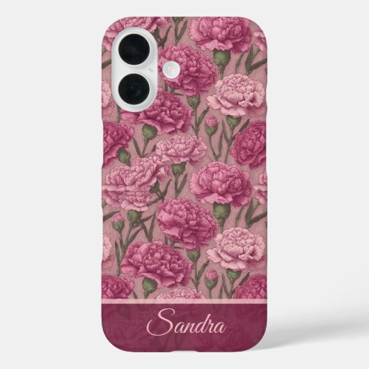 Kantige Abschlussgeschenk-Nelken-Name Case-Mate iPhone Hülle (Rückseite)