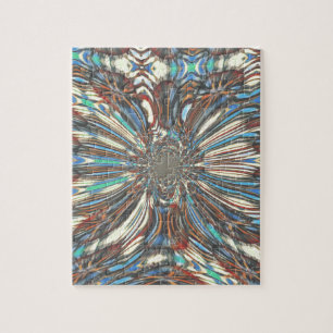 Kantige afrikanische urbane Pop-Art abstrakte opti Puzzle