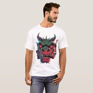 Kantige Urban-Fantasy-Charaktergrafik T-Shirt