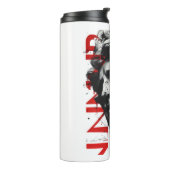 Kantiger David Bust Moderne Street Art Thermosbecher (Nach links gedreht)