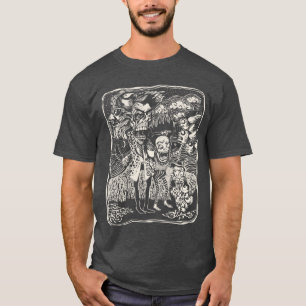 Kantiger Gothic Cartoon Horror Dunkle Kunst Grunge T-Shirt