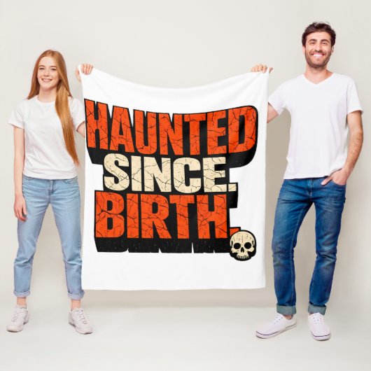 Kantiger Gothic seit Geburt verflucht ADHS-Totenko Fleecedecke (Beispiel)