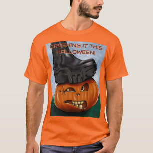Kantiger Halloween-Crush an diesem Halloween-Orang T-Shirt
