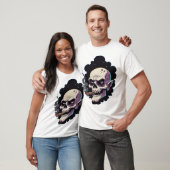 Kantiger Vampir-Schädel T-Shirt (Unisex)
