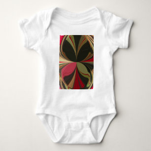 Kantiges Erde Kaleidoskop Kunstposter Baby Strampler