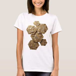 Kantiges Gold ABSTRACTE KUNST Künstlerisches Motiv T-Shirt