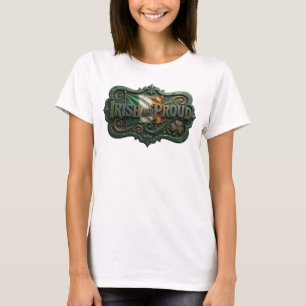 Kantiges Grün IRISCH UND STOLZ T-Shirt