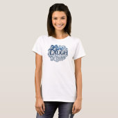 Kantiges LIVE LACH LIEBE Statement-Design T-Shirt (Vorne ganz)