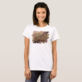 Kantiges Orange KEEP IT CLASSY-Shirt-Design T-Shirt (Vorne ganz)