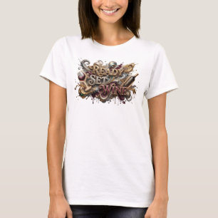 Kantiges Pink READY SET WINE Kundenspezifisches T- T-Shirt