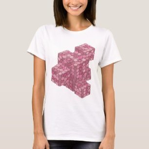 Kantiges Rosa PINK COIN TOWER Grafikdesign T-Shirt