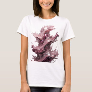 Kantiges Silber ABSTRACT ART Maßgeschneidertes T-S T-Shirt