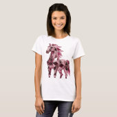 Kantiges Silber ABSTRACT ART Statement Design T-Shirt (Vorne ganz)