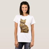 Kantiges Silber ABSTRACT ART Statement Design T-Shirt (Vorne ganz)