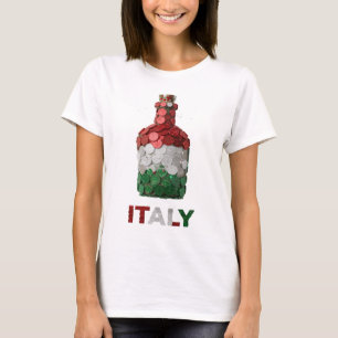 Kantiges Silber ITALIEN Maßdesign T-Shirt